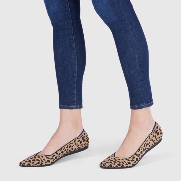 Rothy's Shoes - Rothy's The Point Flats In Retired Leopard Print Slip On Ballet Flat Size 6.5